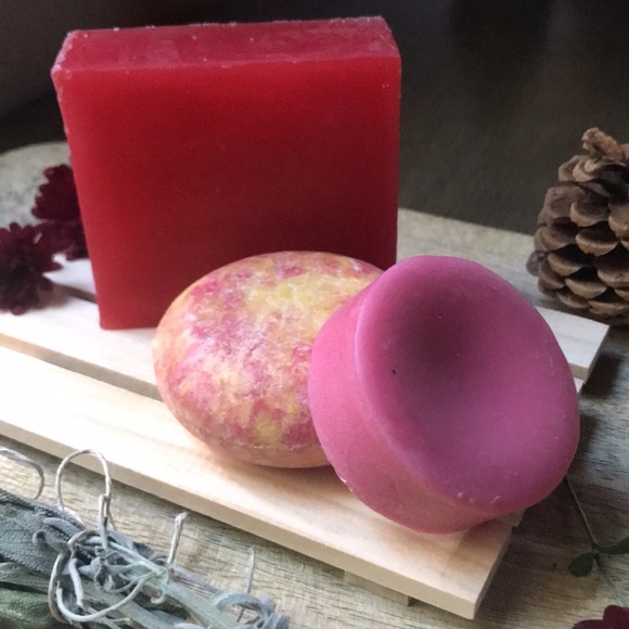 VEGAN GLYCERIN BAR SOAP & SHAMPOO AND CONDITIONER Bundle / Mountain Mom Soap Co - Picture 3 of 10